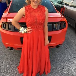 Prom dress worn once! Very comfortable